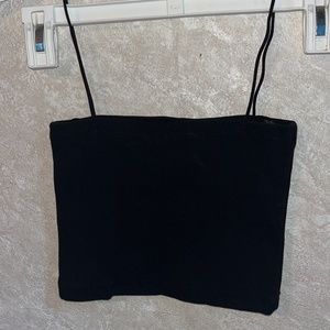 Zara Ribbed Crop-Top Tank